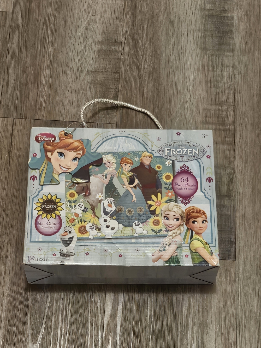 Disney Frozen Glitter Puzzle Gift Box - Light Blue & White